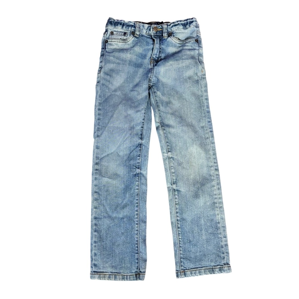 Lucky Brand Kids Boys Authentic Skinny Jeans Light Wash Size 7 Adjustable Waist